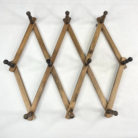 Vintage Wall Decor Vintage Nevco Wood Peg Mug Rack Large Poshmark